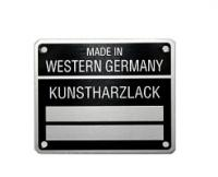 Factory ID Plates Emblems & Decals