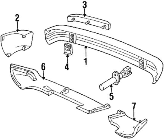 Porsche-Genuine-944-951-rear-bumper-guard-pad-new-right-side-rear-94450506201-283079298026-2